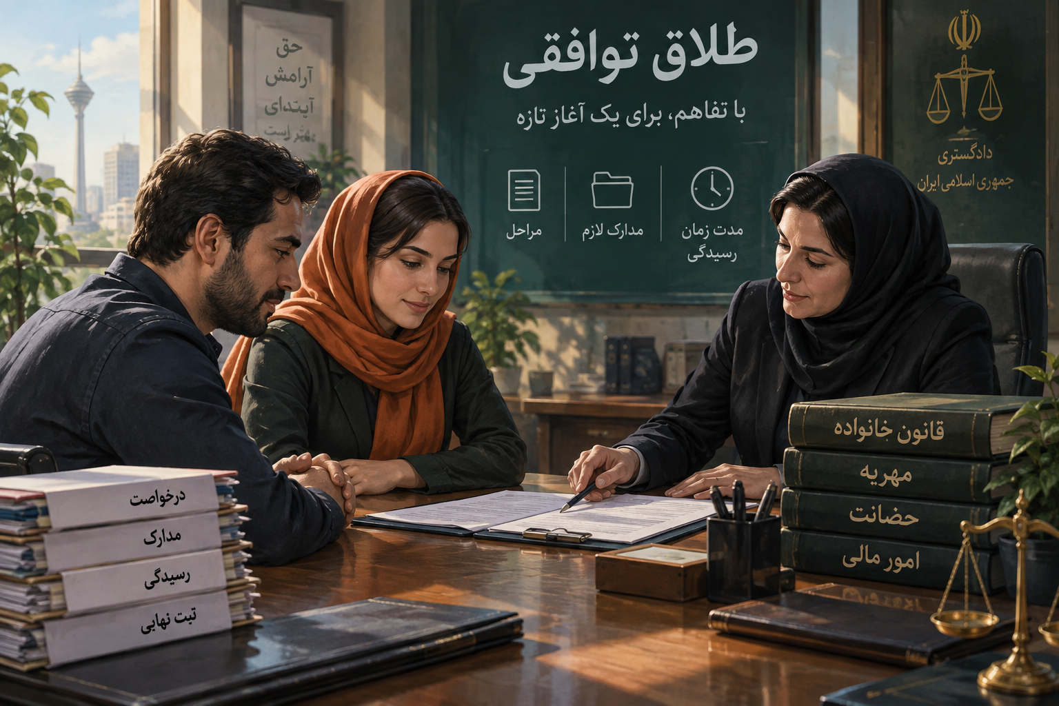 طلاق توافقی؛ مراحل، مدارک لازم و مدت زمان رسیدگی در سال ۱۴۰۵