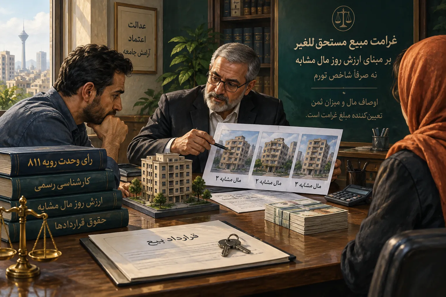 نحوه کارشناسی غرامت مبیع مستحق‌للغیر طبق رأی وحدت رویه ۸۱۱