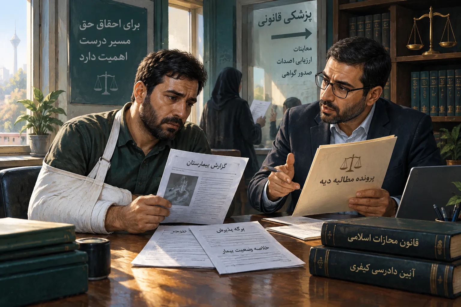 مطالبه دیه بدون گواهی اولیه پزشکی قانونی؛ بررسی اسناد بیمارستانی